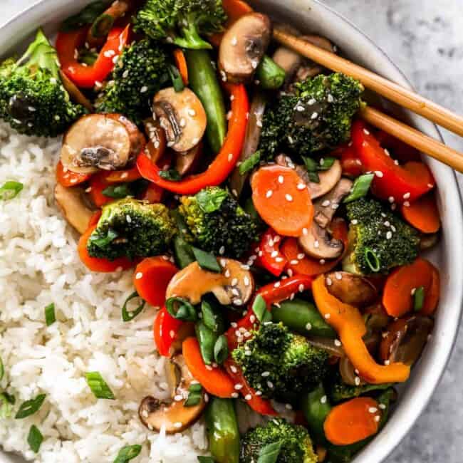 featured vegetable stir fry.