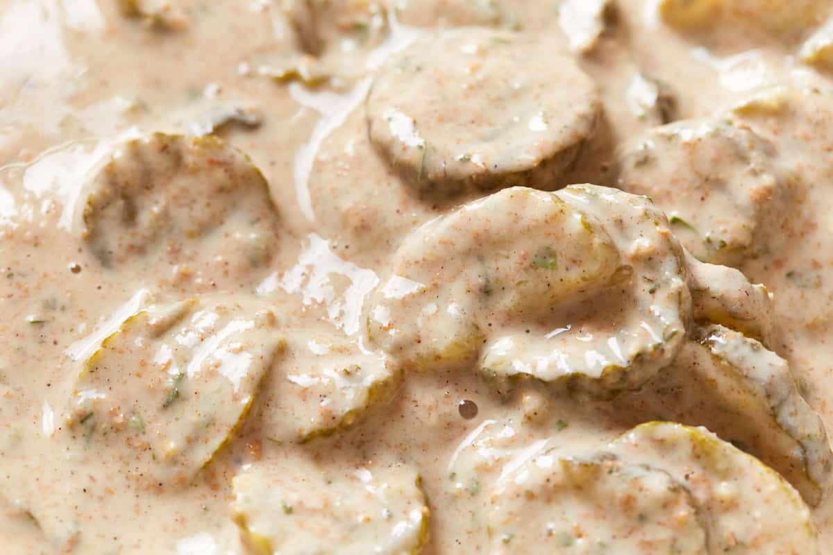 Pickle chips dipped in batter.