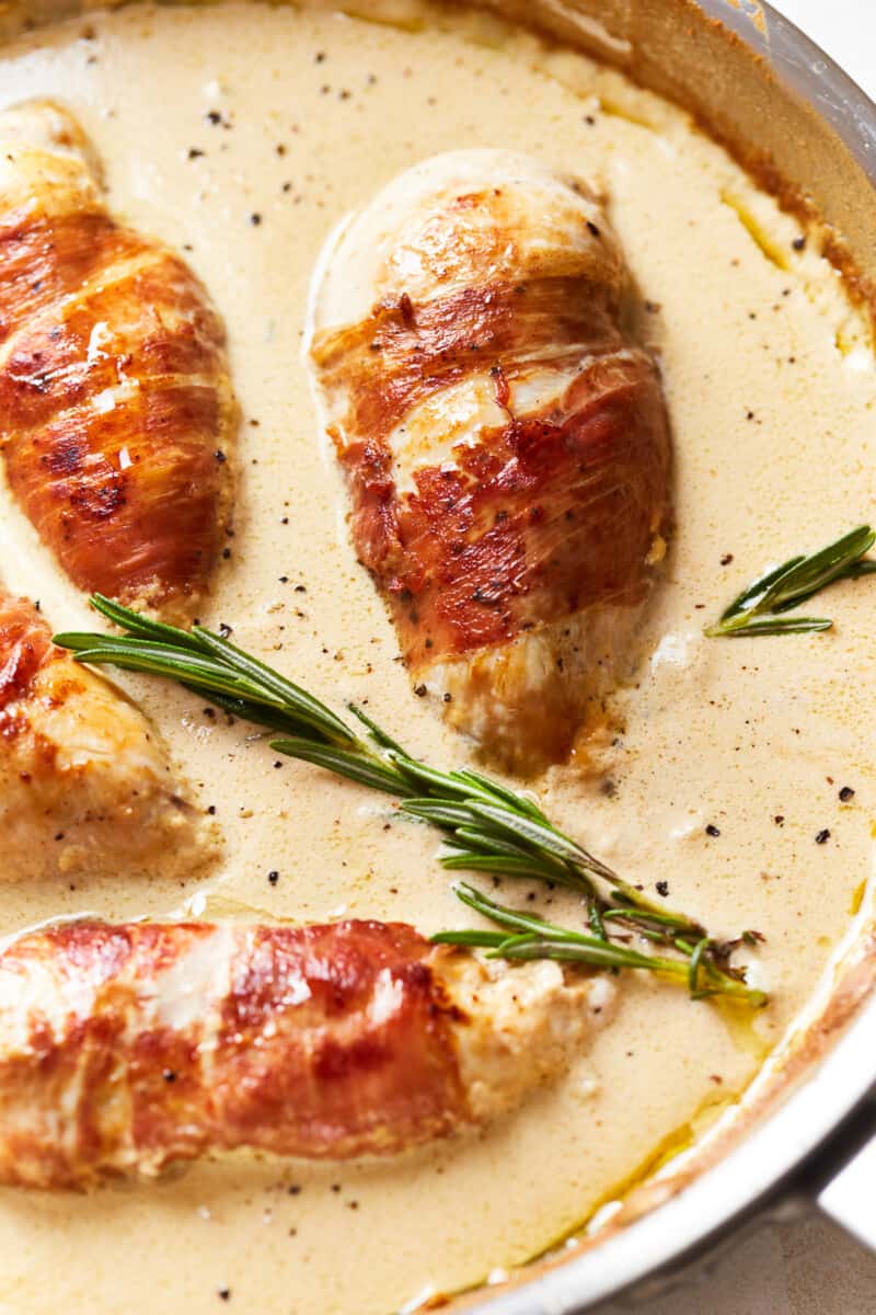 Prosciutto Wrapped Chicken in Sherry Cream Sauce Recipe The Cookie