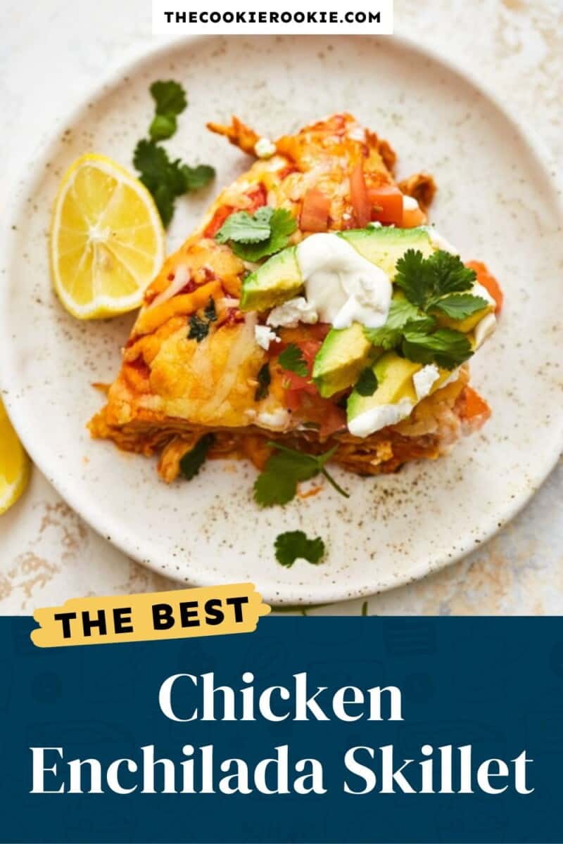 chicken enchilada skillet pinterest