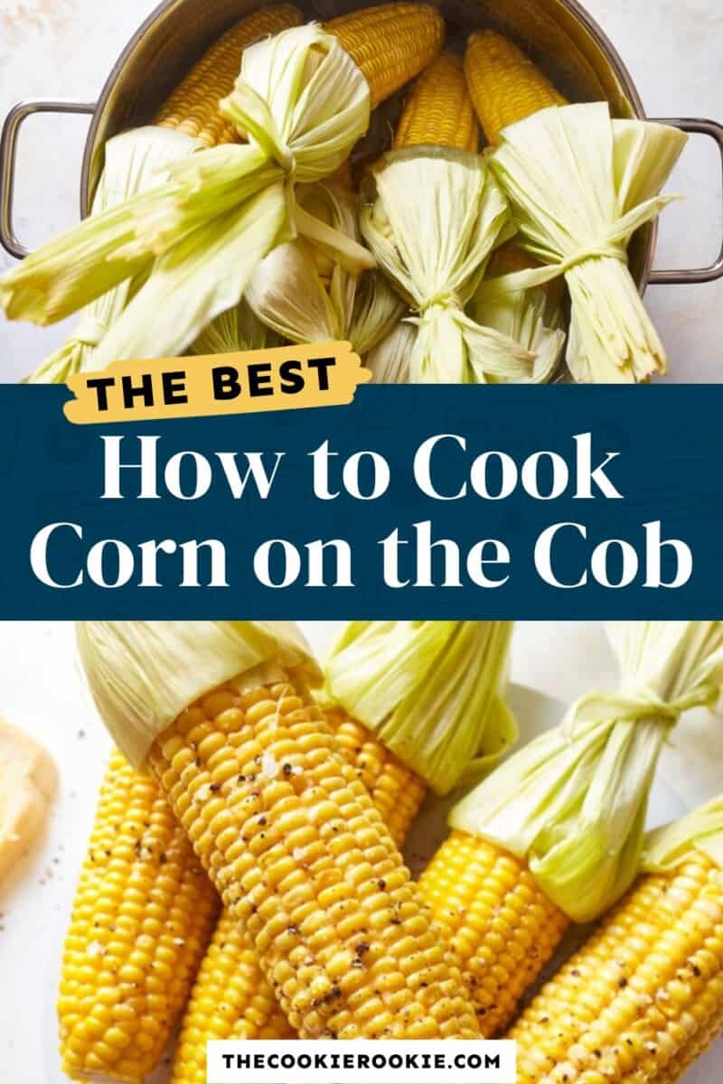 how to cook corn on the cob pinterest