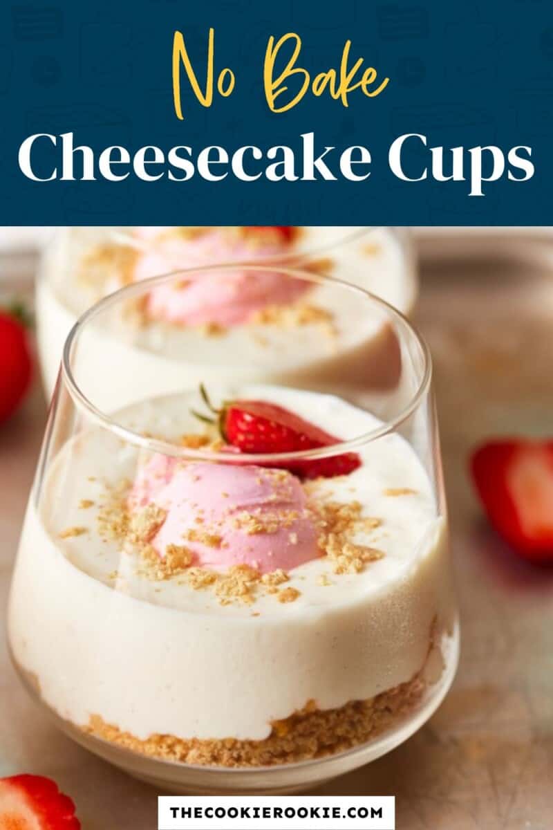 no bake cheesecake cups pinterest