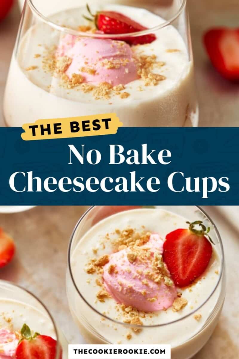 no bake cheesecake cups pinterest