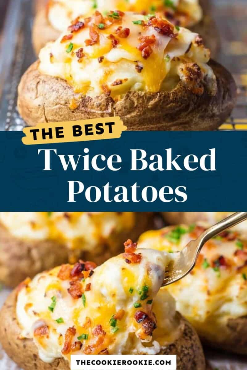 Twice Baked Potatoes Recipe {VIDEO} - The Cookie Rookie