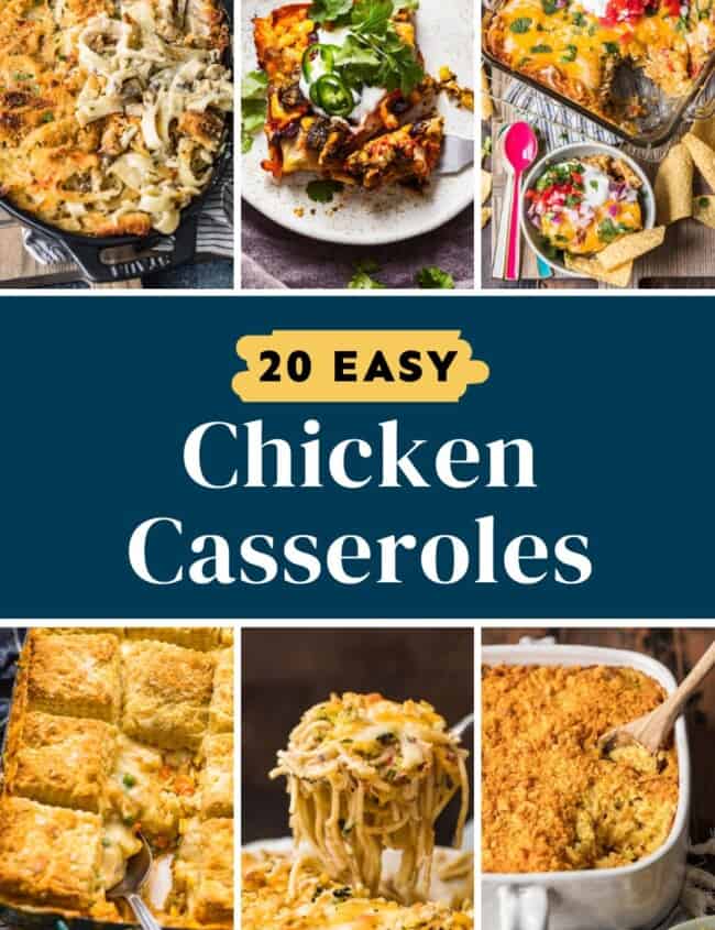 20 easy chicken casserole recipes pin