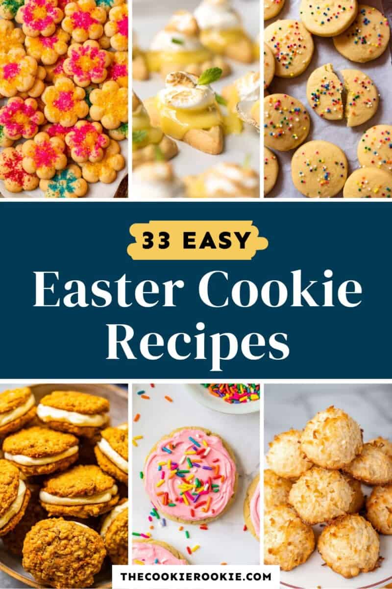 33 easy easter cookie recipes pin