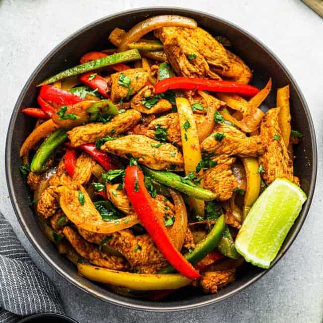 featured chicken fajitas.