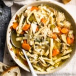featured homemade chicken noodle soup.