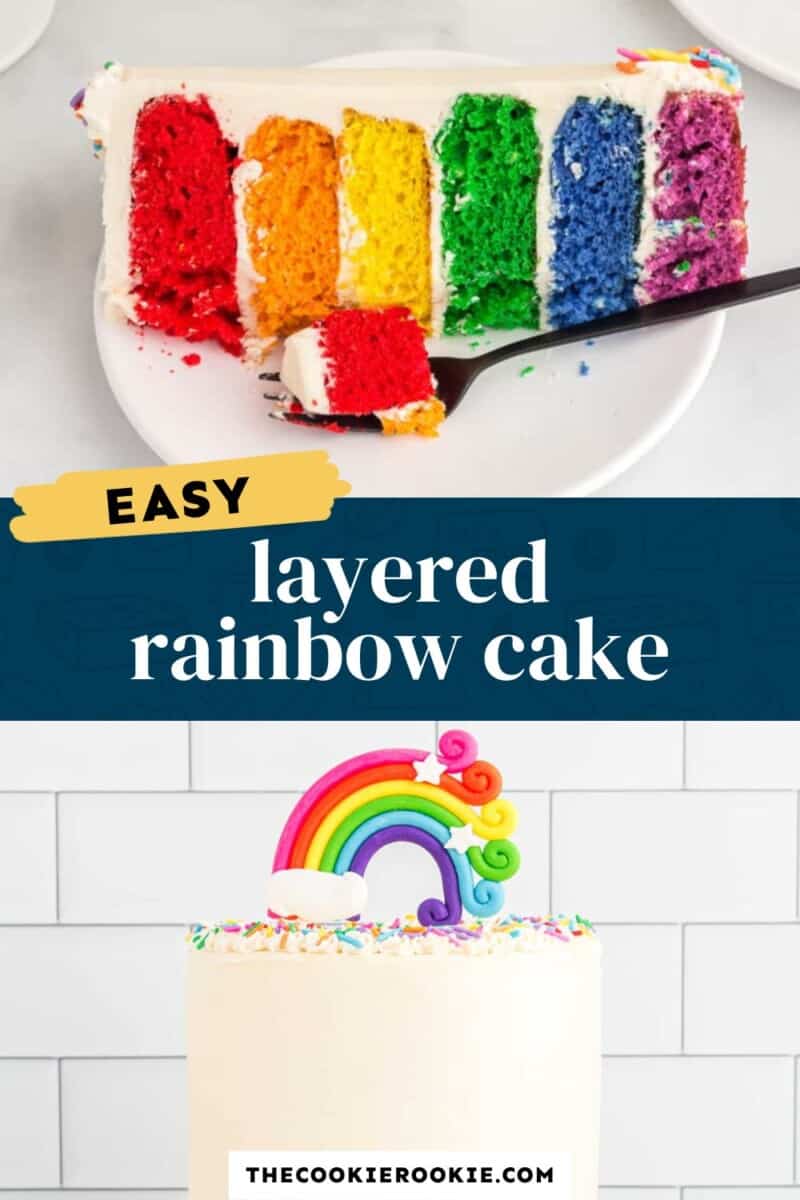 rainbow cake pinterest
