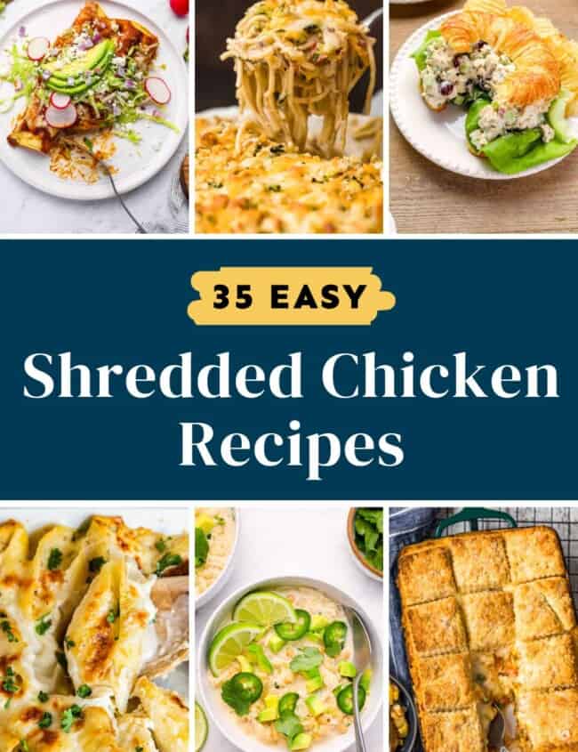 easy shredded chicken recipes Pinterest