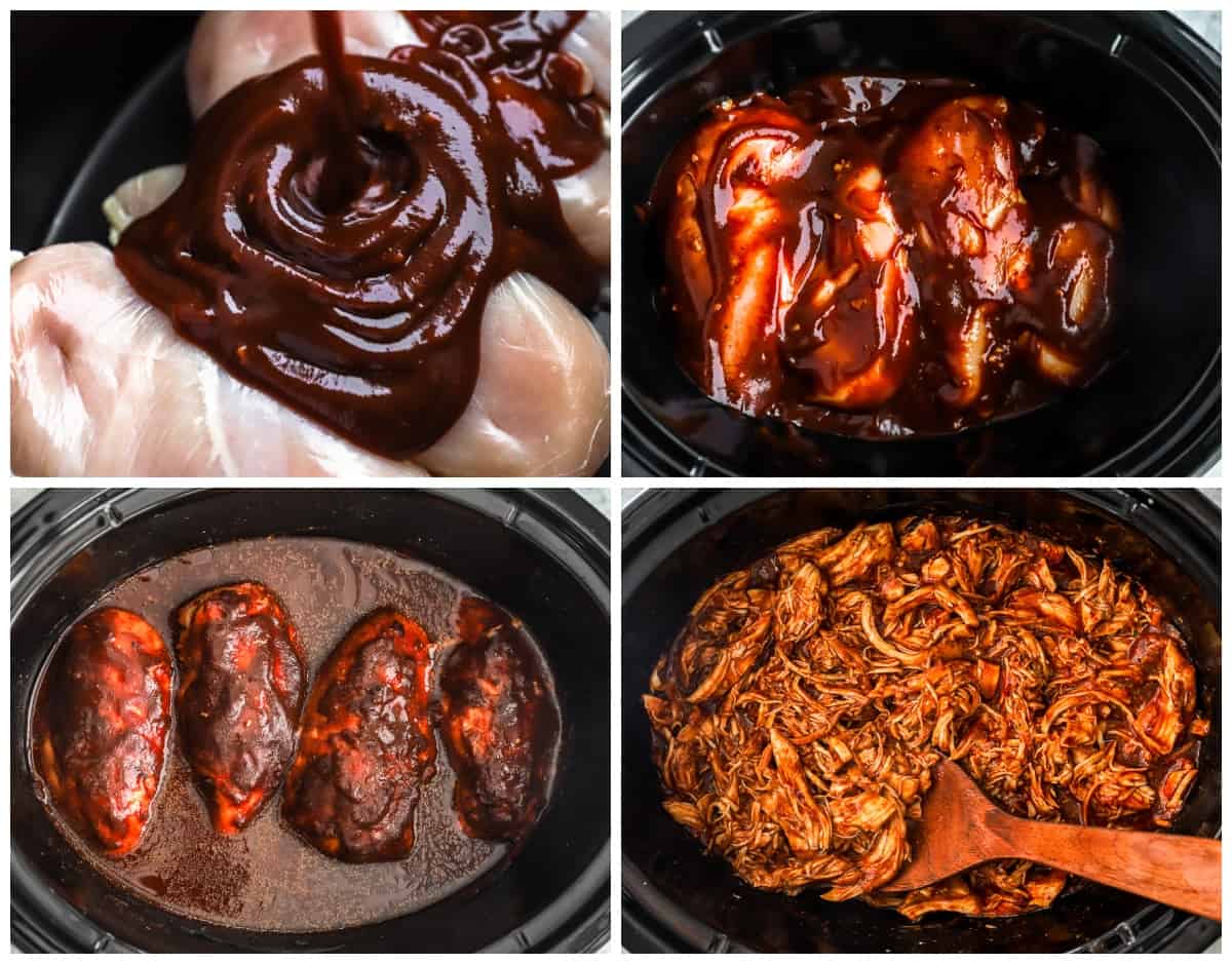 how to make crockpot bbq chicken step by step photos instructions 