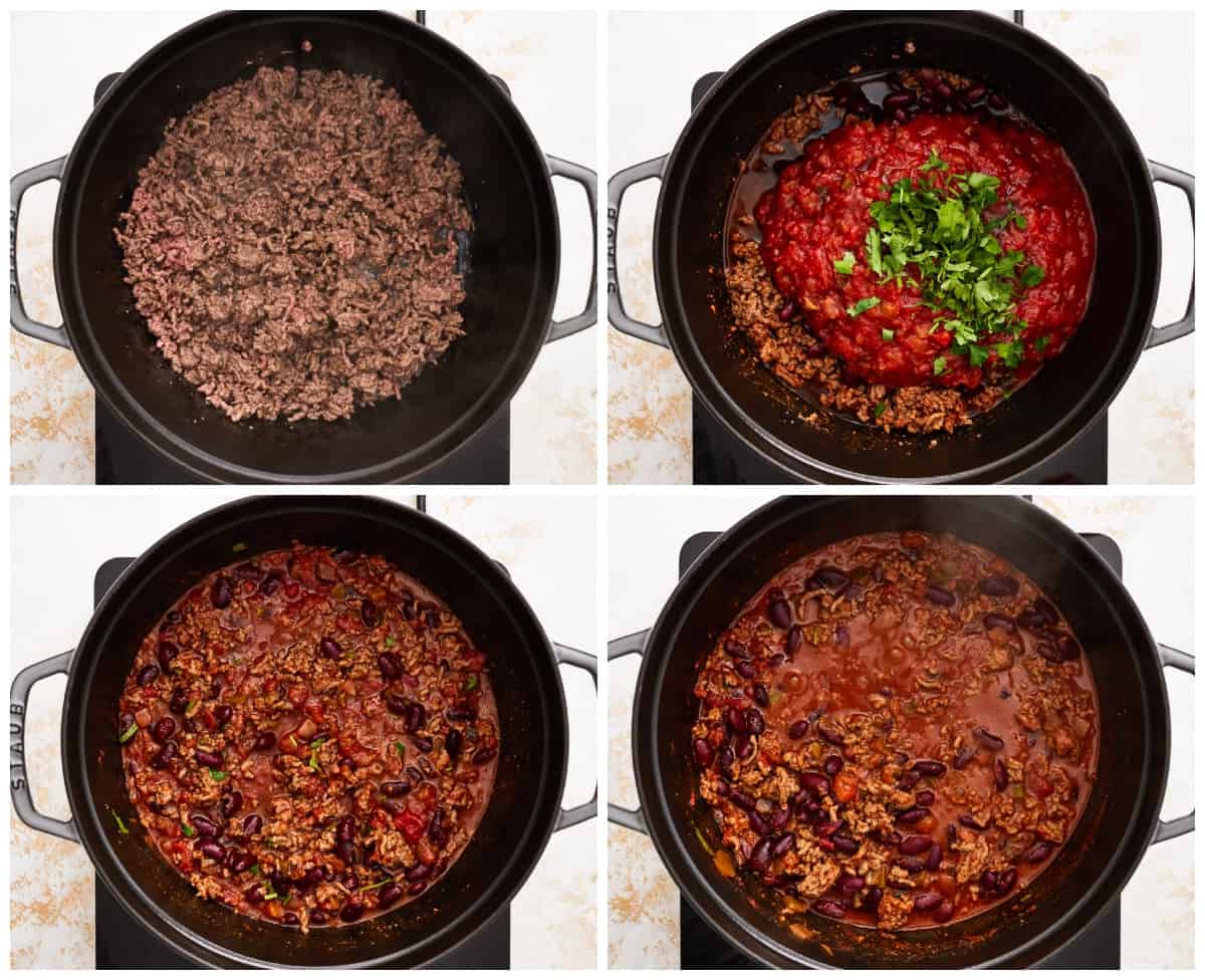 how to make quick and easy chili step by step photo instructions 