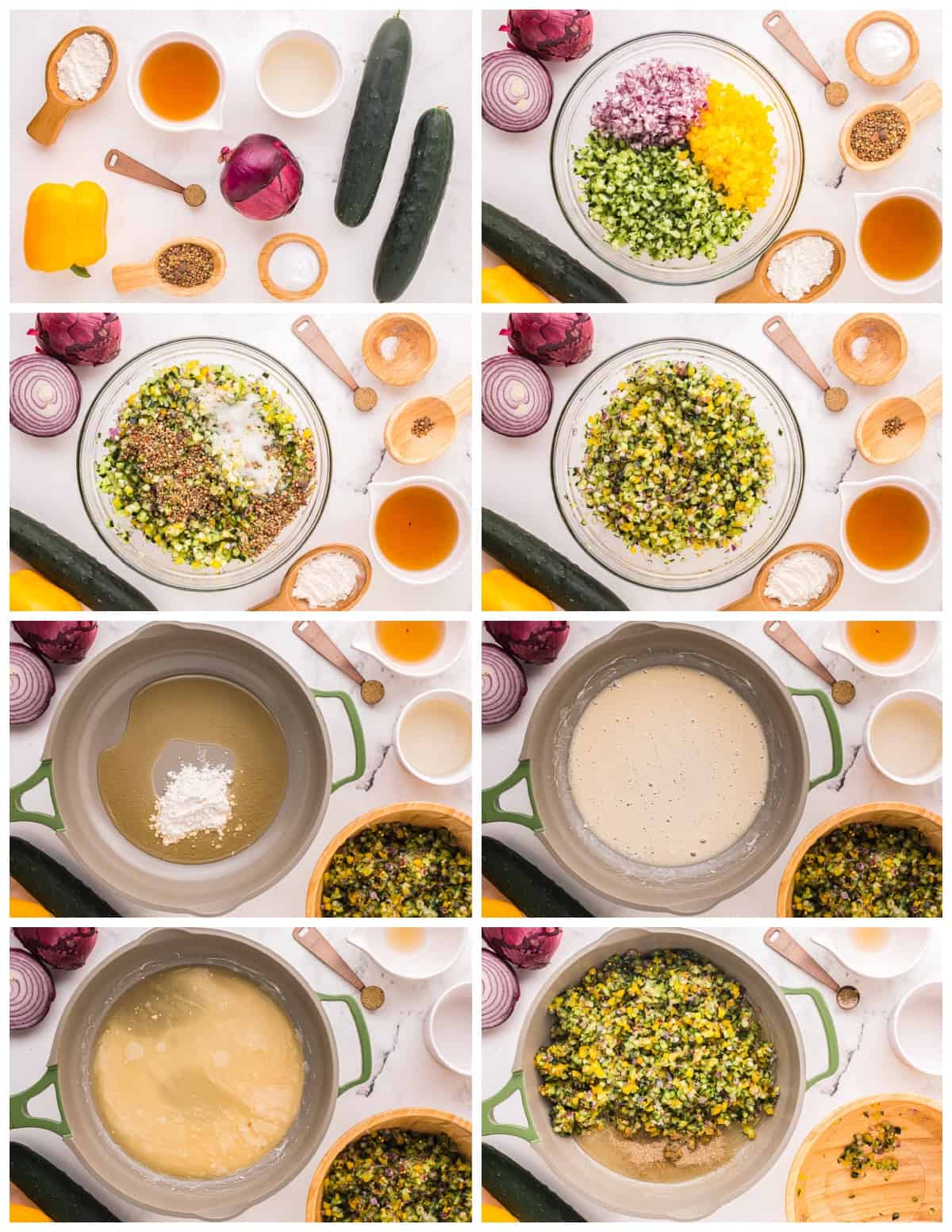 step by step photos for how to make relish.