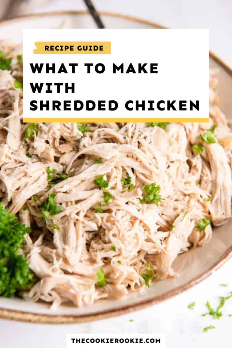 what to make with shredded chicken pin