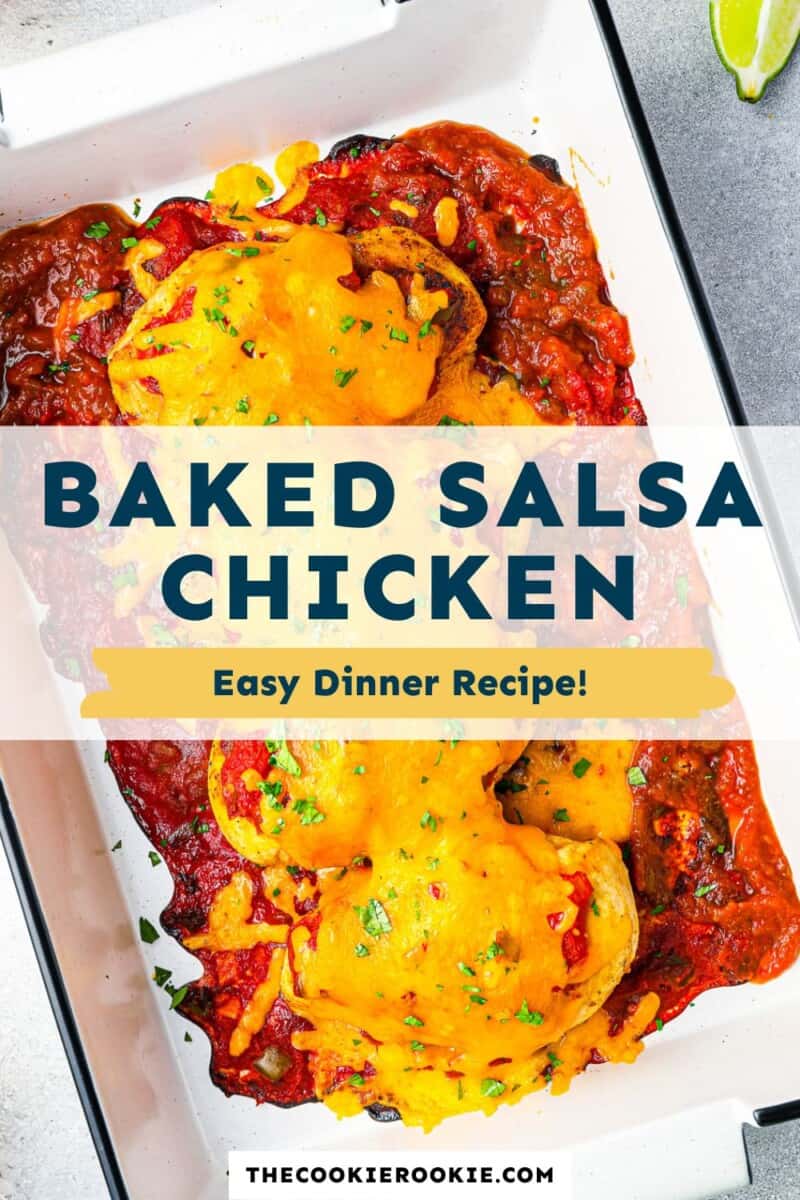 baked salsa chicken pinterest