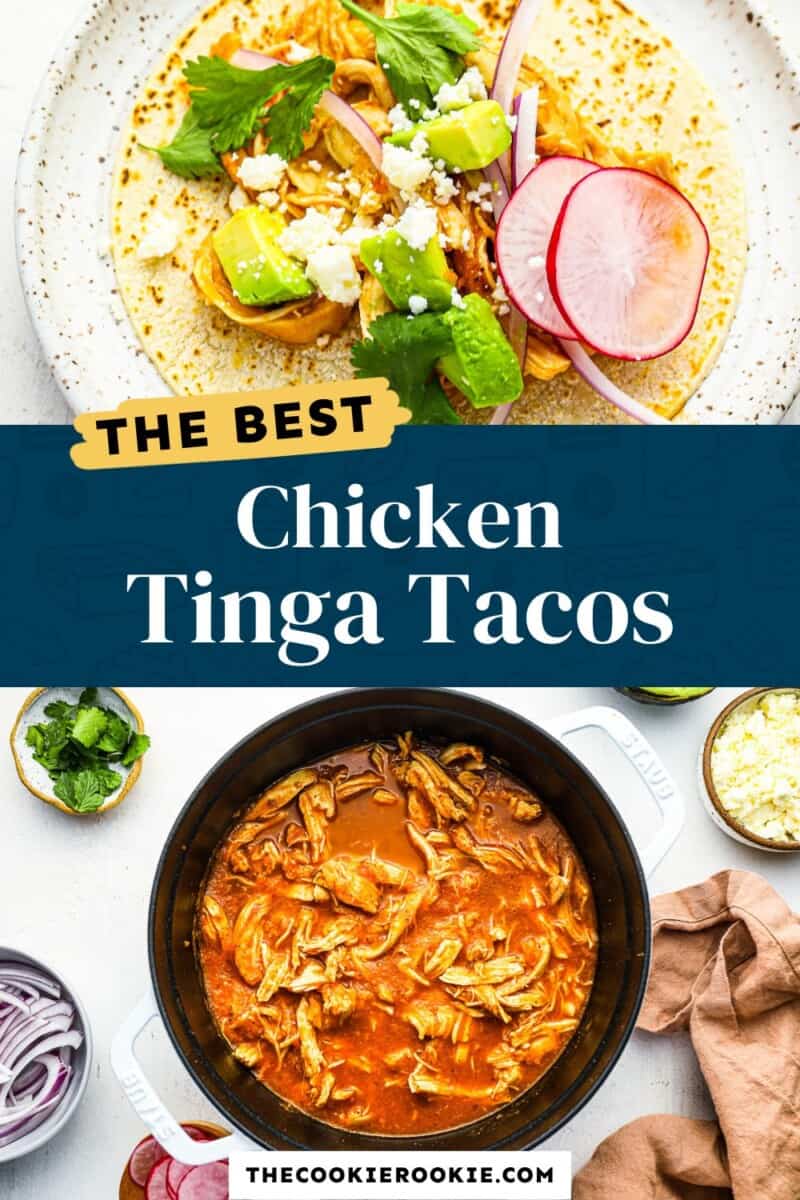 Chicken Tinga Tacos Recipe - The Cookie Rookie®