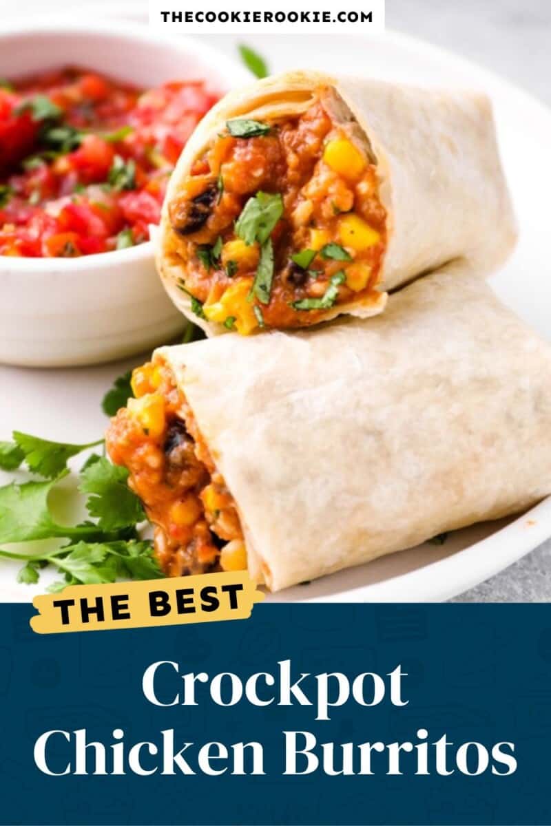 crockpot chicken burritos pinterest