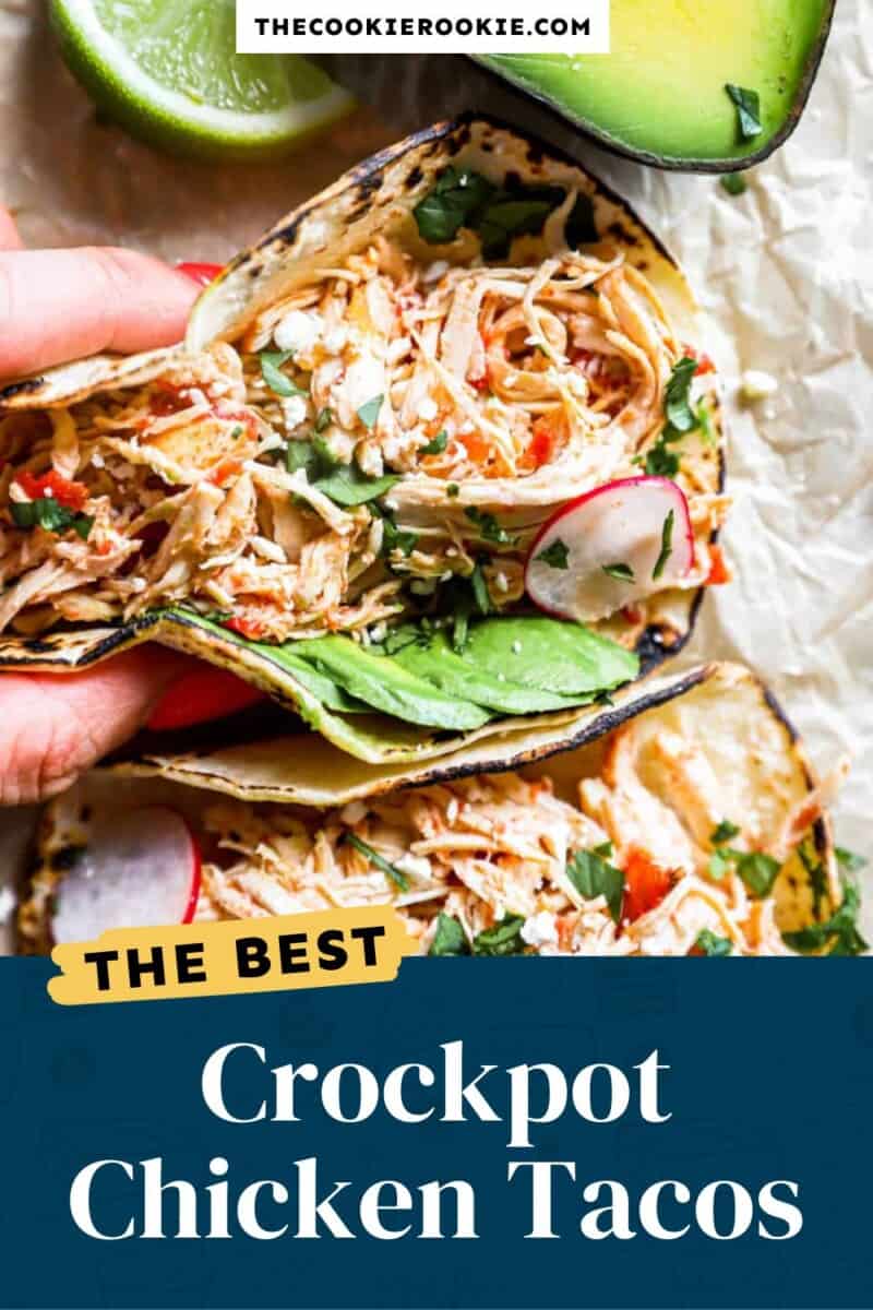 crockpot chicken tacos pinterest