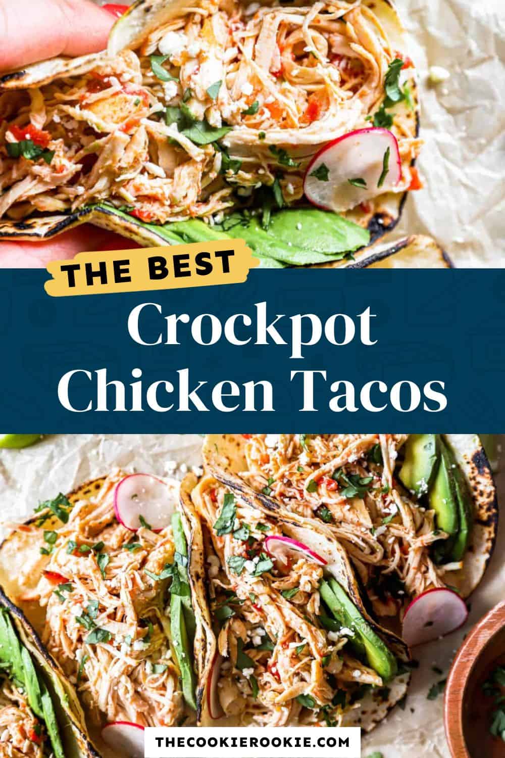 Crockpot Chicken Tacos Recipe - The Cookie Rookie®
