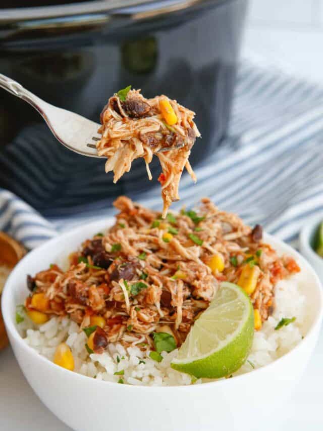Crockpot Mexican Shredded Chicken Recipe - The Cookie Rookie®
