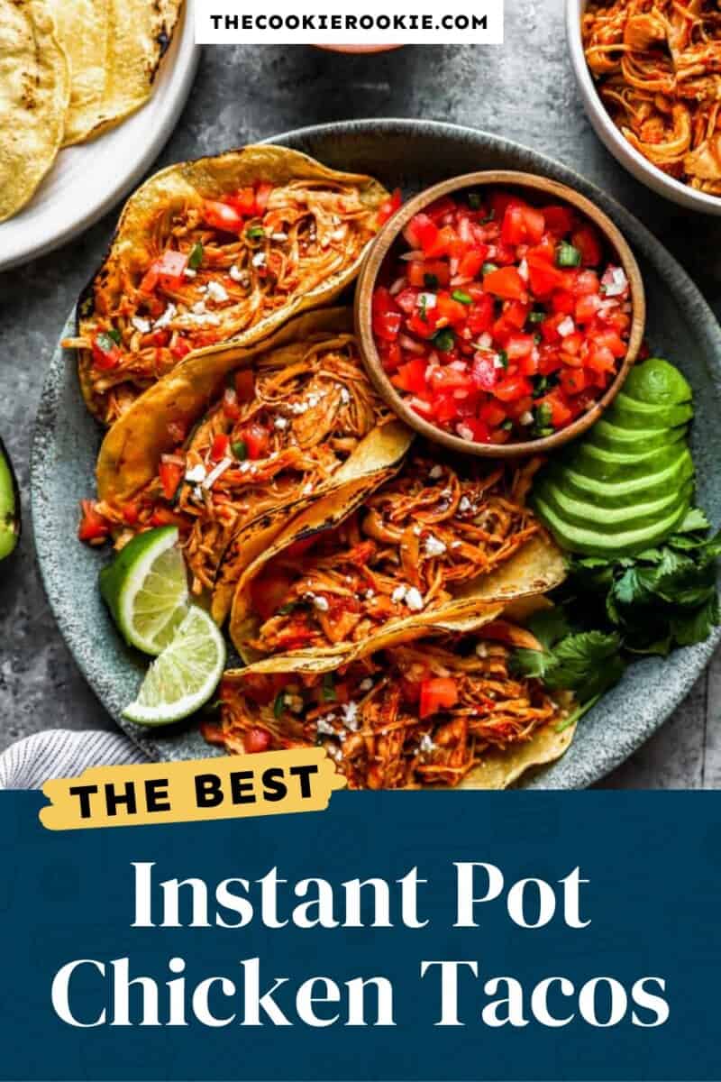 instant pot chicken tacos pinterest