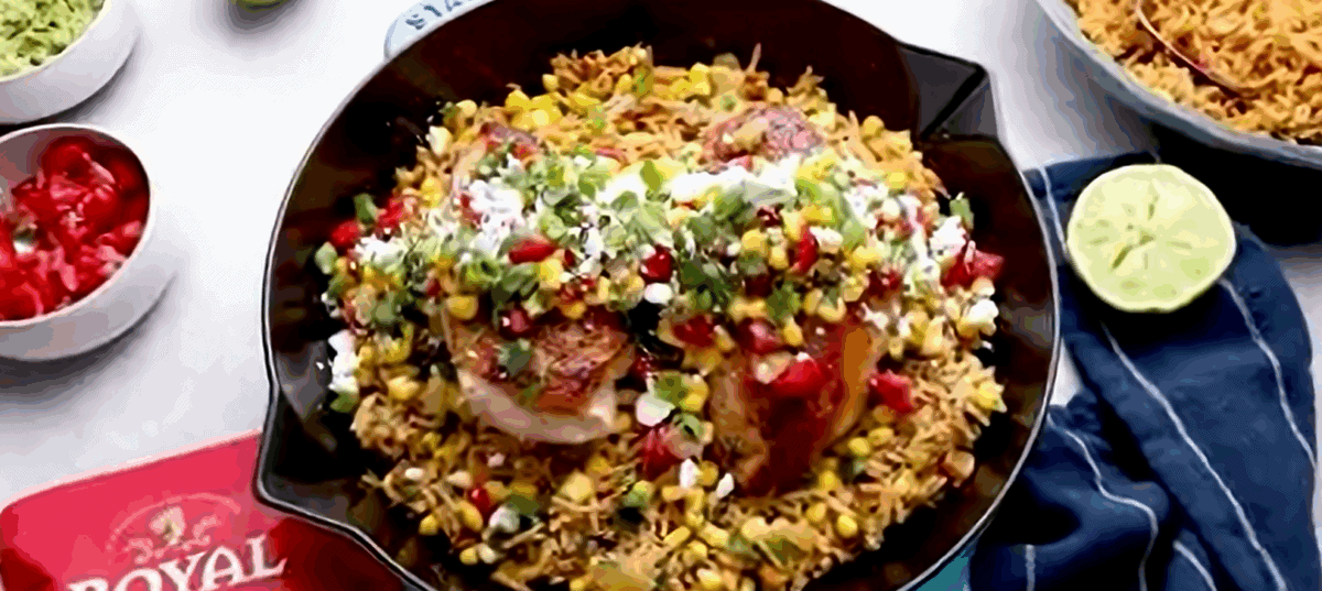 Mexican street corn in a skillet.  - 10