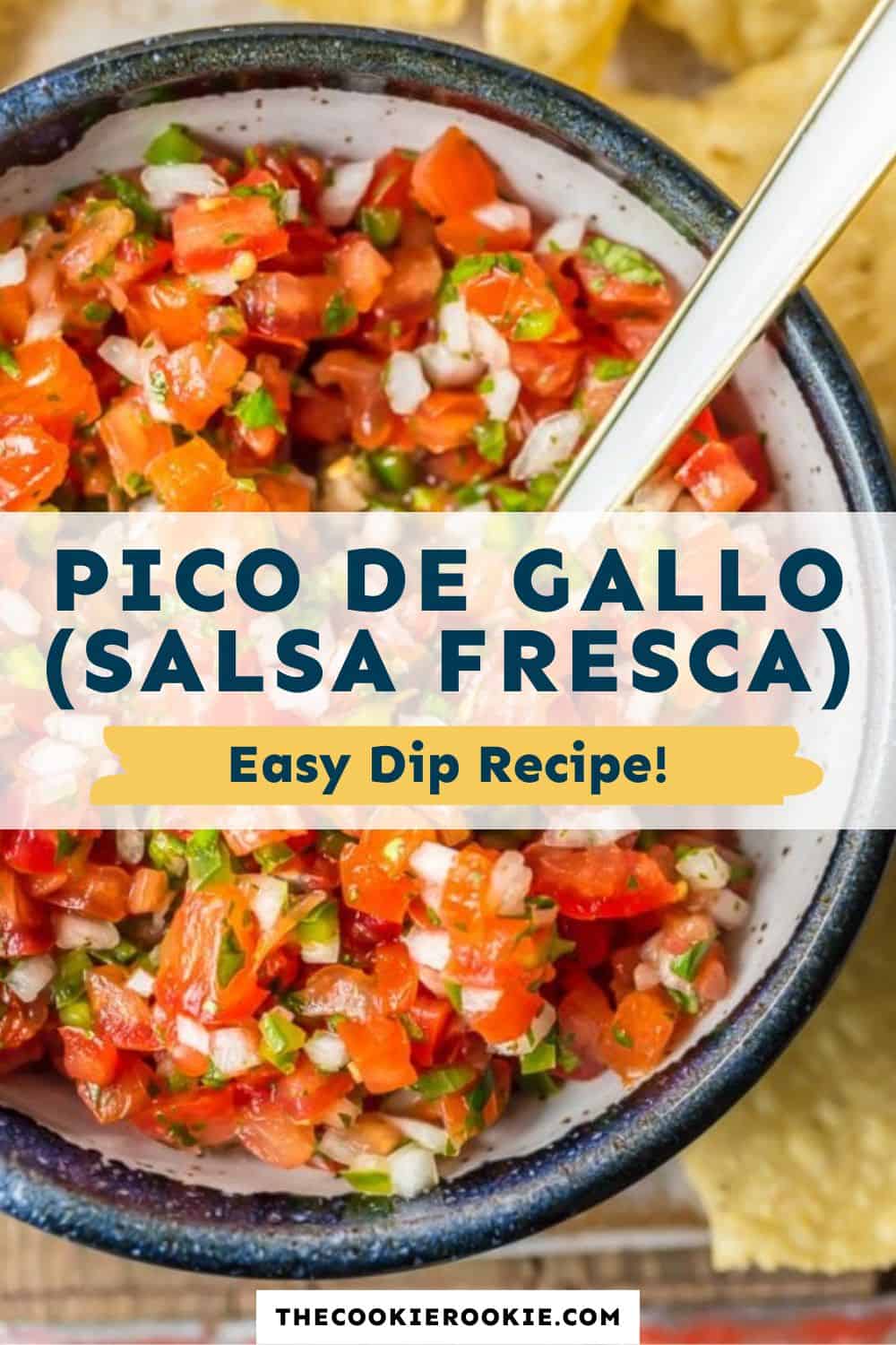 Pico de Gallo (Salsa Fresca) Recipe - The Cookie Rookie®