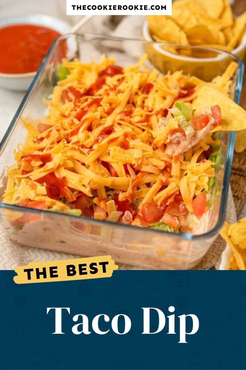best taco dip pinterest