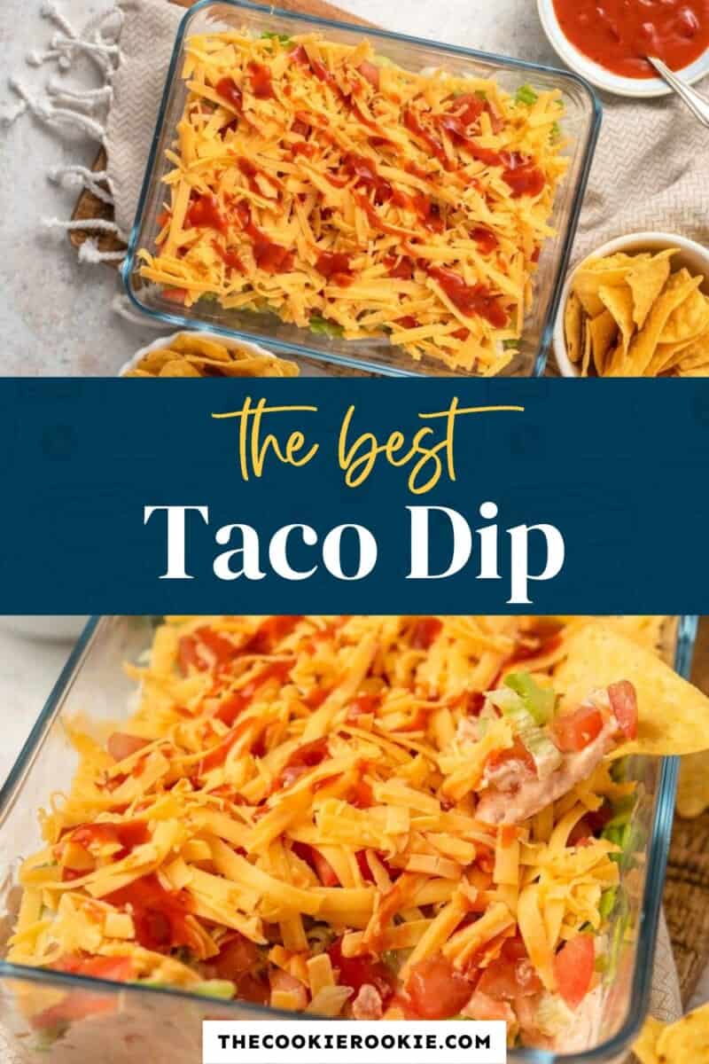 Taco Dip Recipe - The Cookie Rookie®