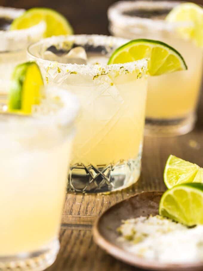 This BEST MARGARITA RECIPE is the only recipe for margaritas you will ever need! This Perfect Margarita Pitcher Recipe is perfect for serving a crowd, made with simple and fresh ingredients, and utterly delicious. There has never been a more perfect margarita! We have written the margarita recipe to serve one or as many as 12. You decide how many of the BEST Margaritas you want to share. best margarita ingredients classic margaritas