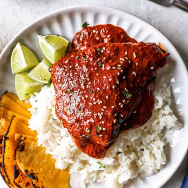 featured chicken mole.