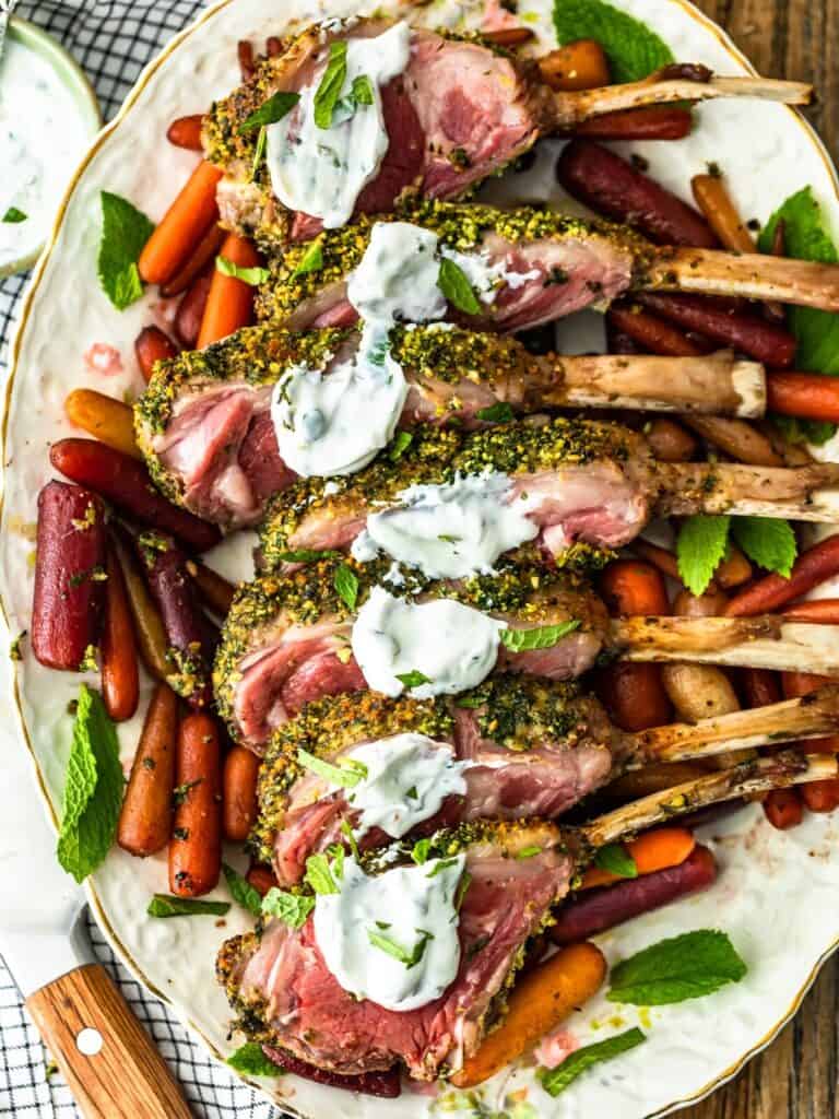 Rack of Lamb Recipe (with Mint Sauce)