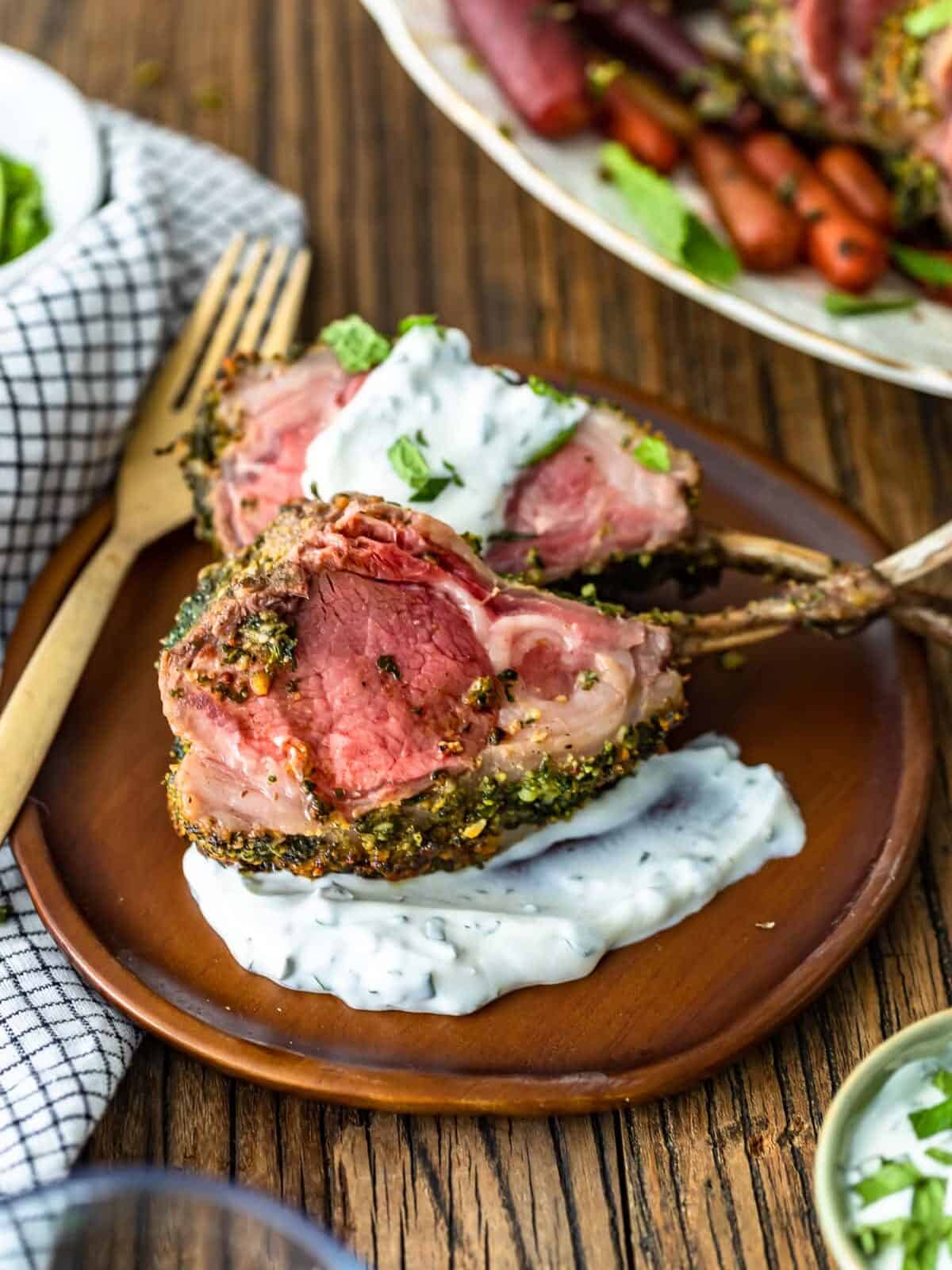 Roasted Rack of Lamb ~Sweet & Savory