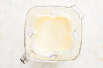 cream cheese mixture in a blender.