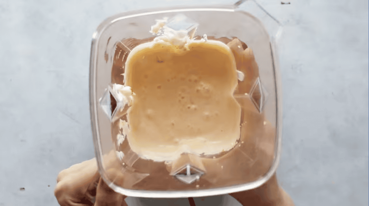 creamy dip in a blender.
