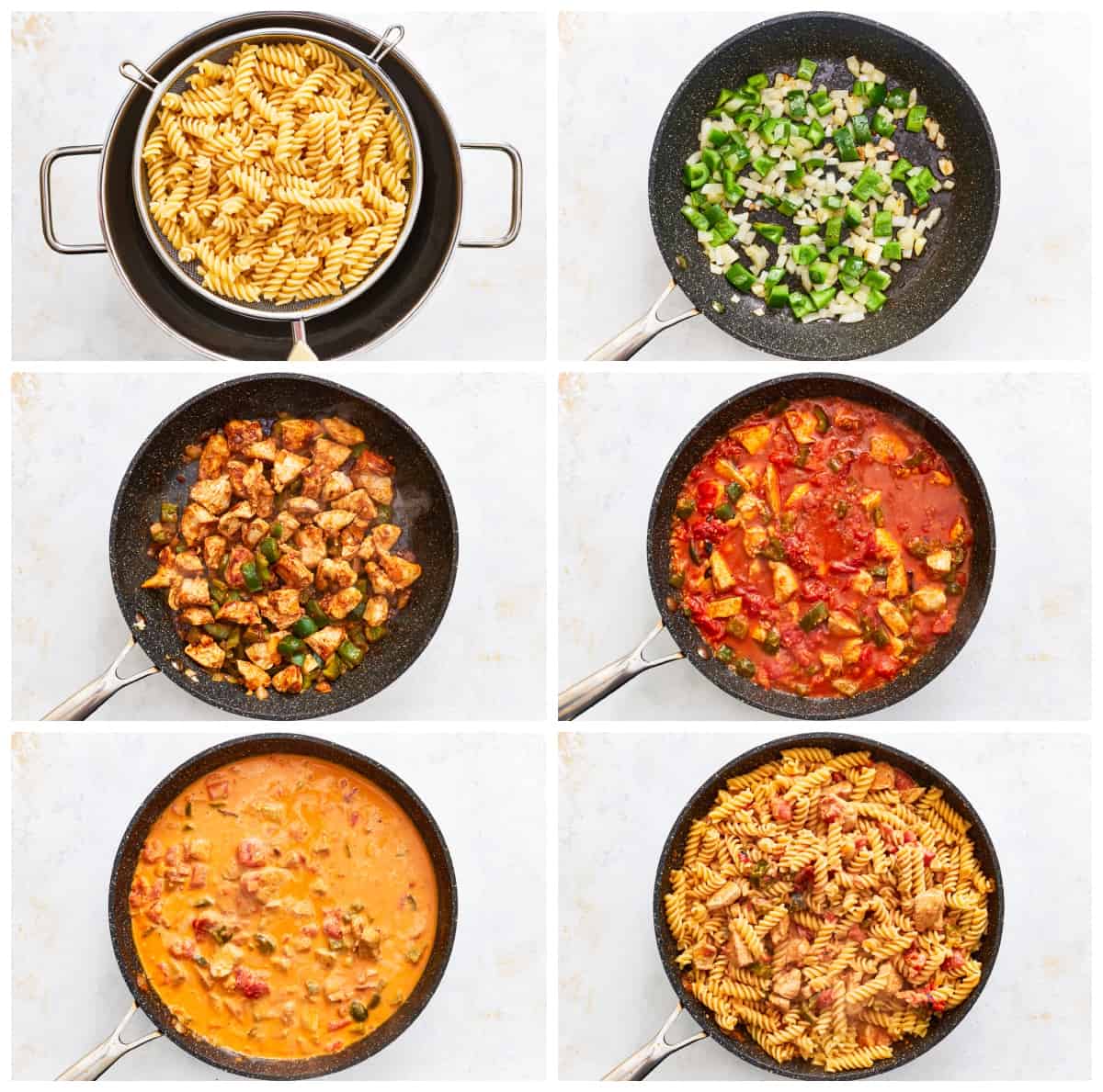 step by step photo instructions for how to make cajun chicken pasta I 30 minutes