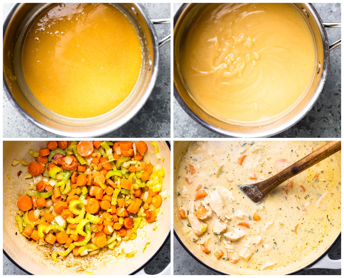 how to make chicken soup from scratch,  step by step photo instructions