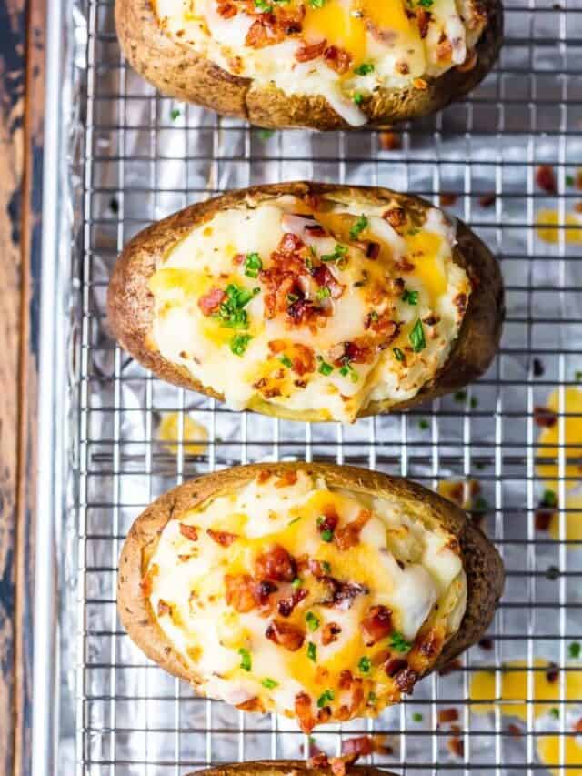 Twice Baked Potatoes Recipe {VIDEO} The Cookie Rookie