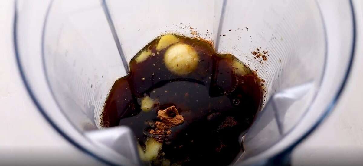 Ingredients to make bulletproof coffee in the blender.