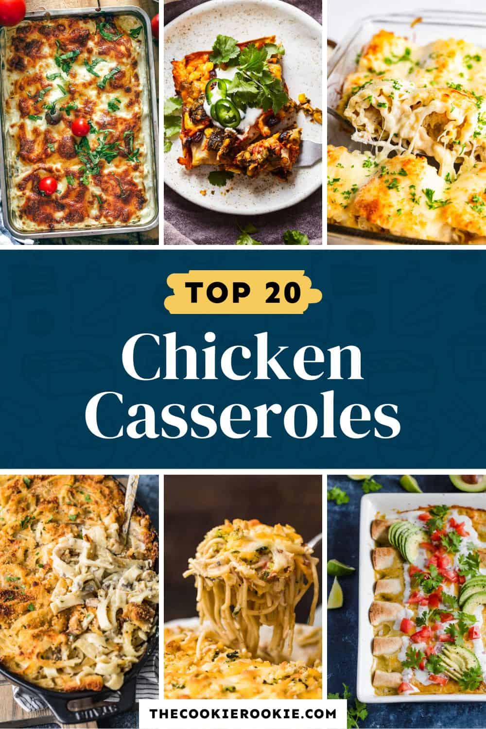 20 Chicken Casserole Recipes - The Cookie Rookie®
