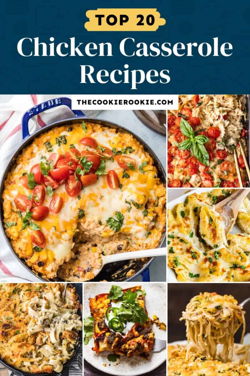 20 Chicken Casserole Recipes - The Cookie Rookie®