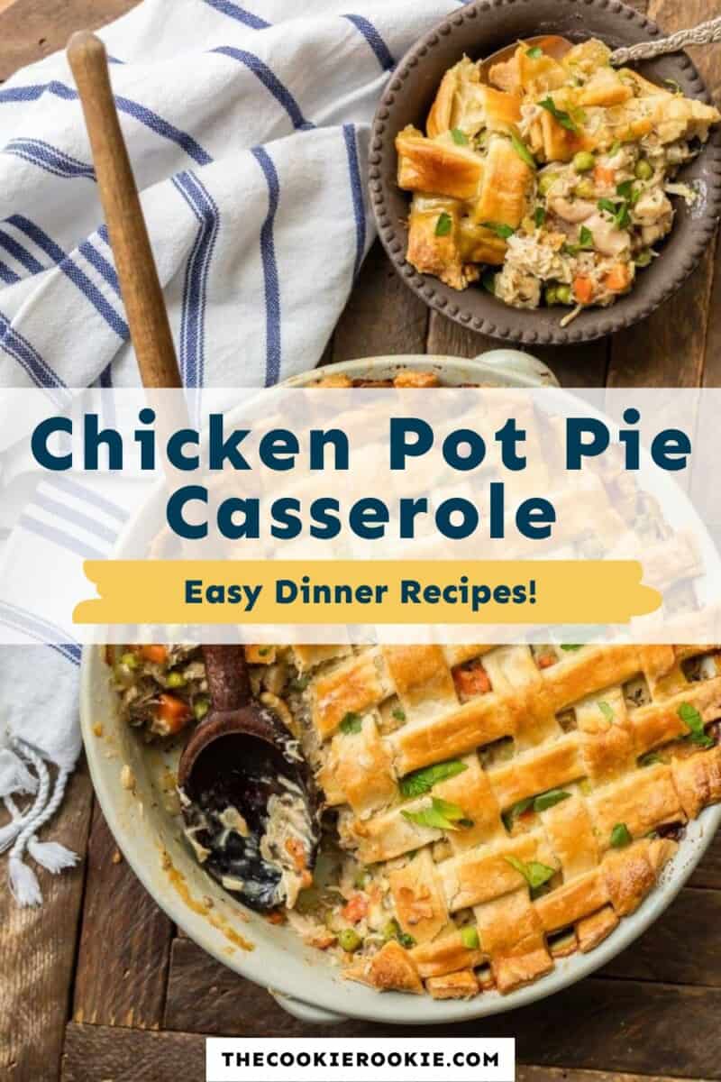 chicken pot pie casserole pinterest