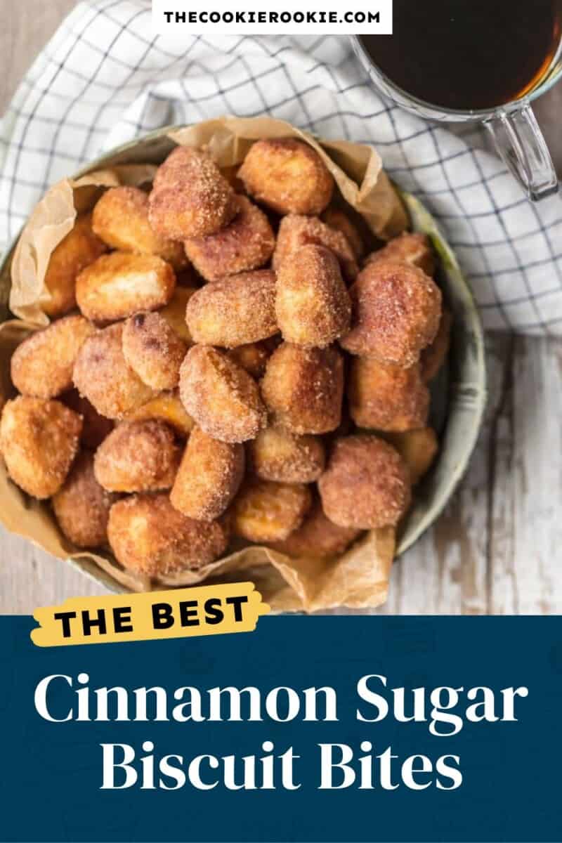 cinnamon sugar biscuit bites pinterest
