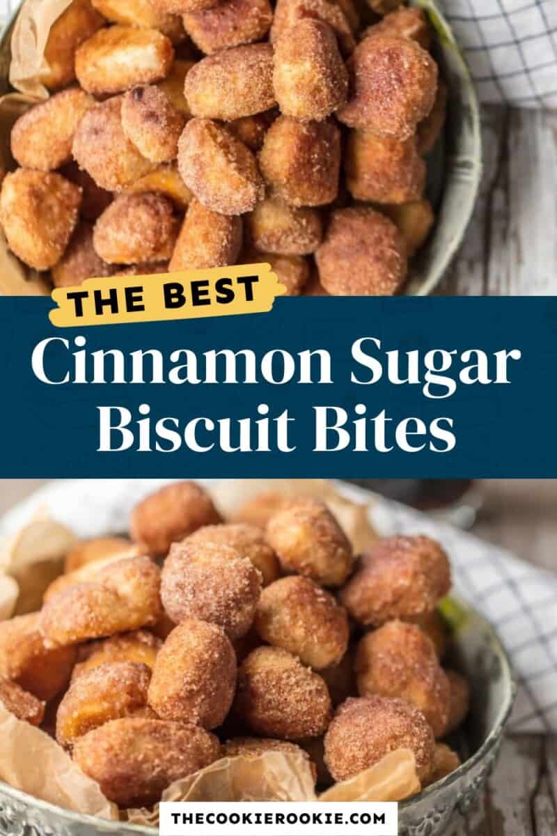 cinnamon sugar biscuit bites pinterest