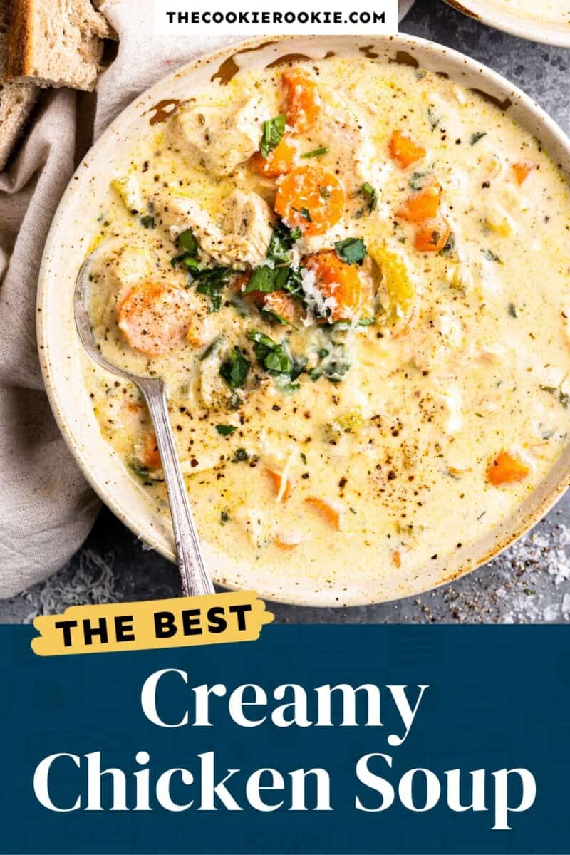 creamy chicken soup pinterest