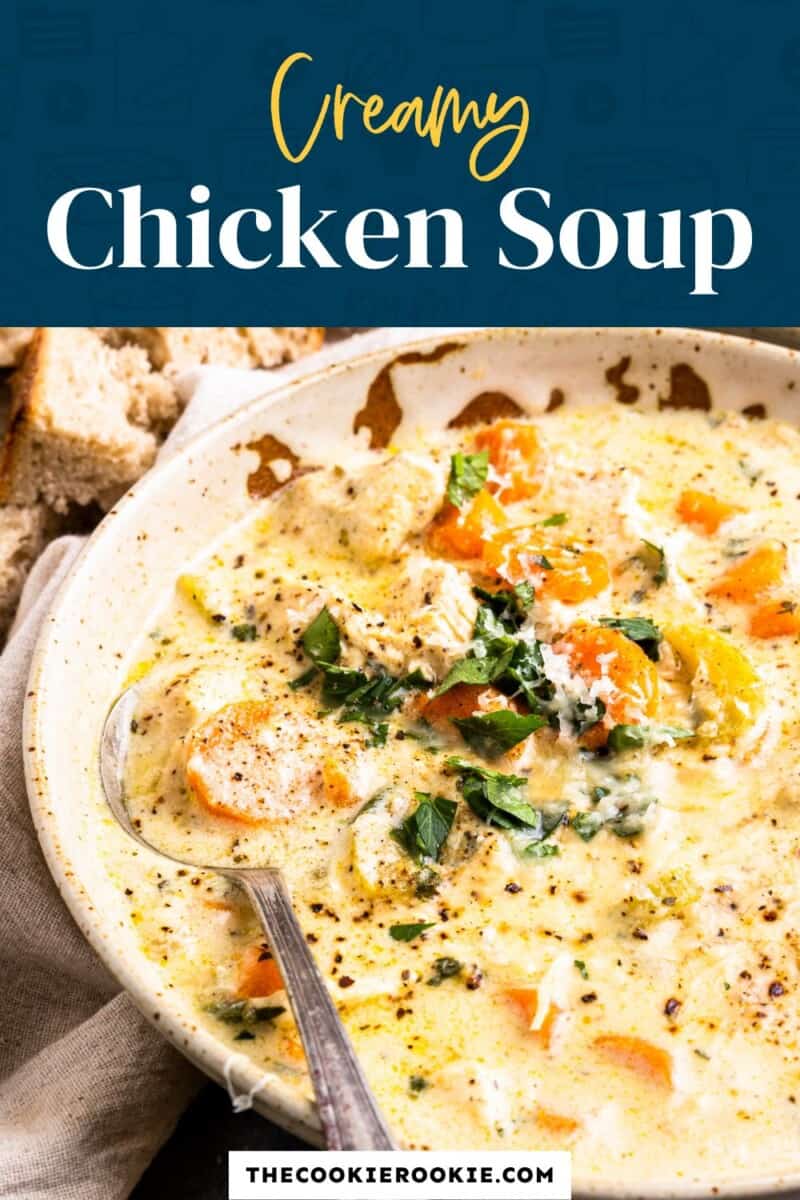 creamy chicken soup pinterest