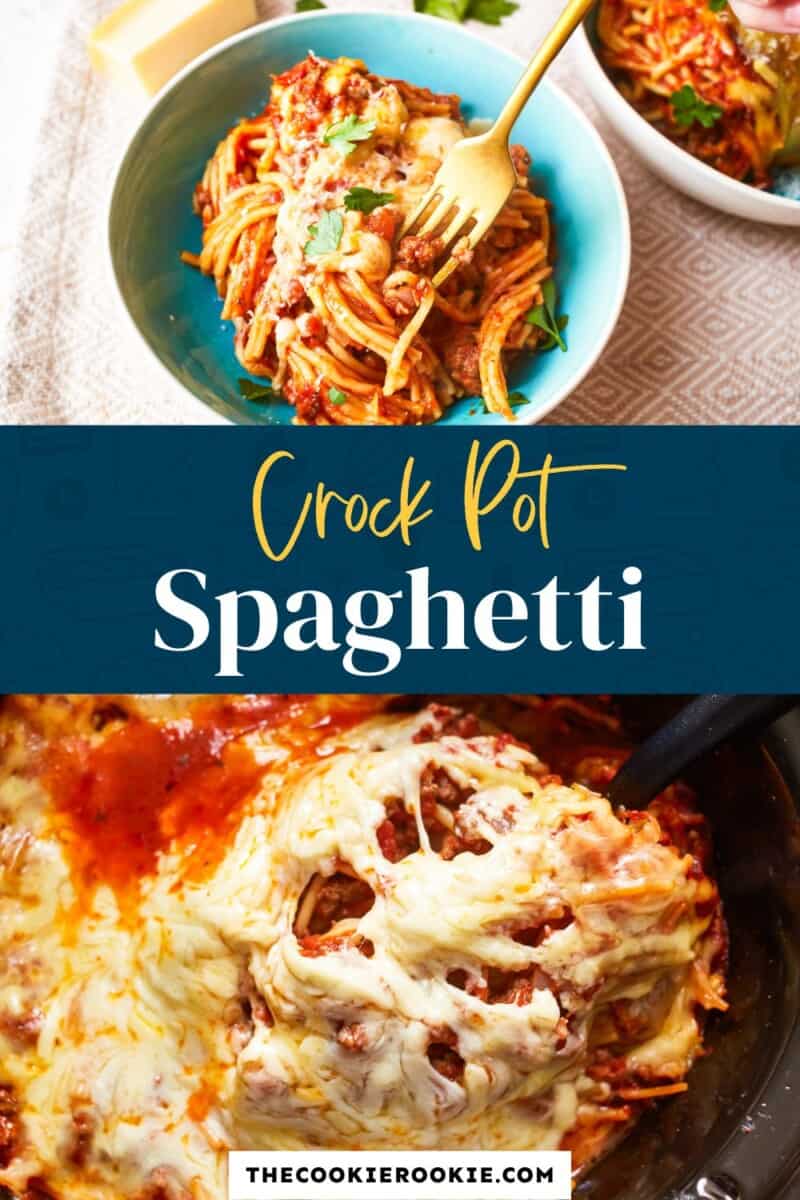 crockpot spaghetti pinterest