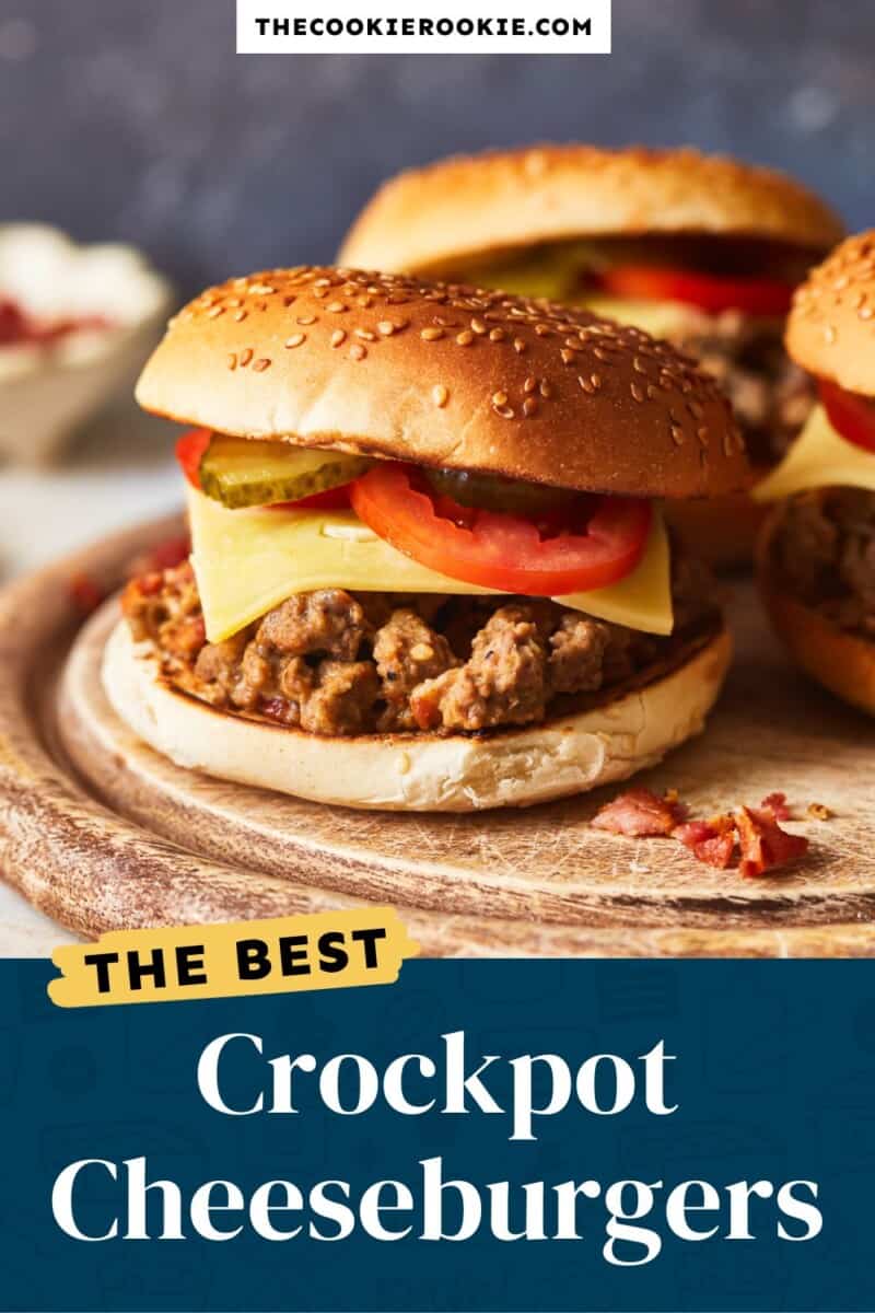 crockpot cheeseburgers pinterest