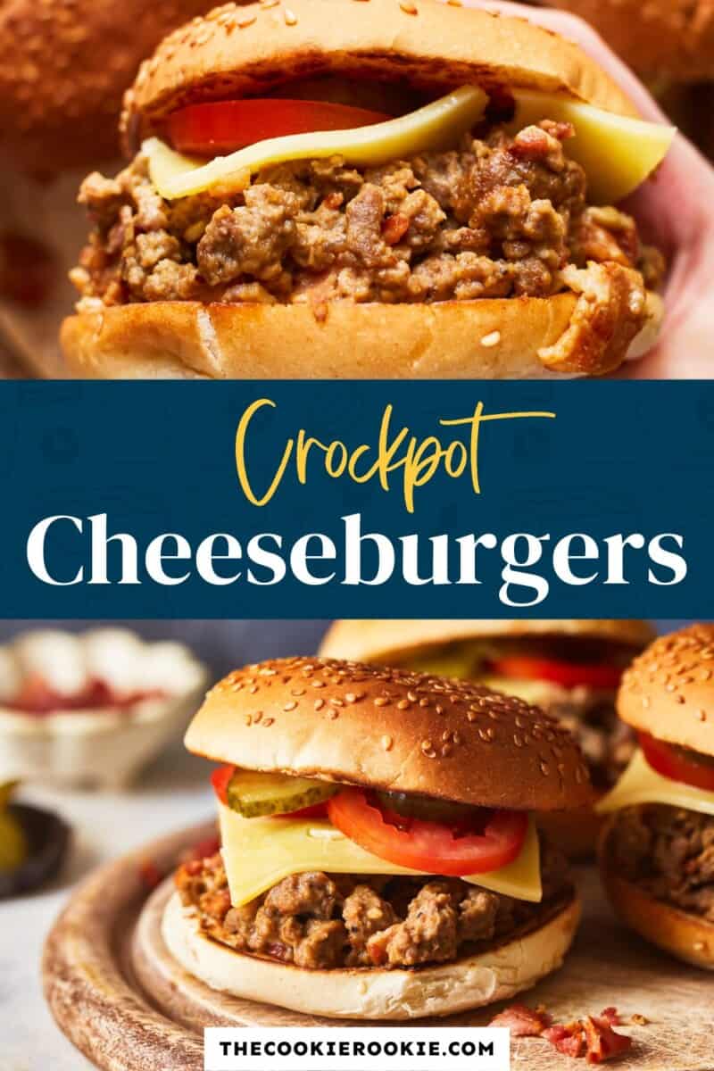 crockpot cheeseburgers pinterest