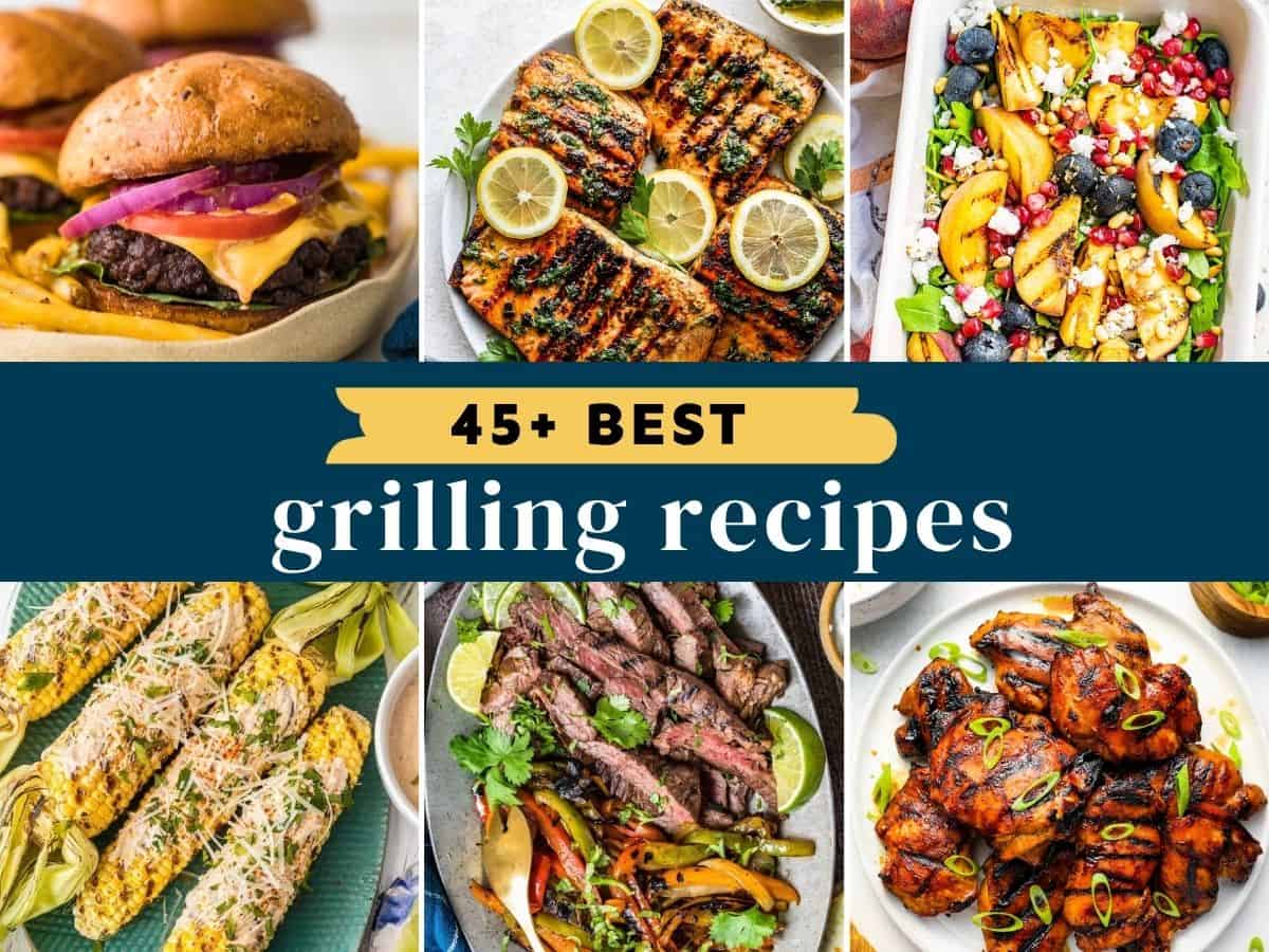 collage of best summer grilling recipes